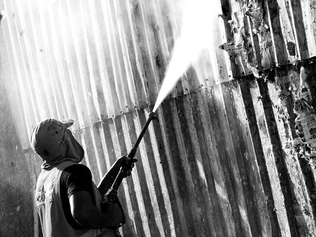 pressure washing